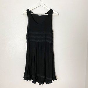 Aerie Black Swing Slip Dress - Trapeze Style (Small)